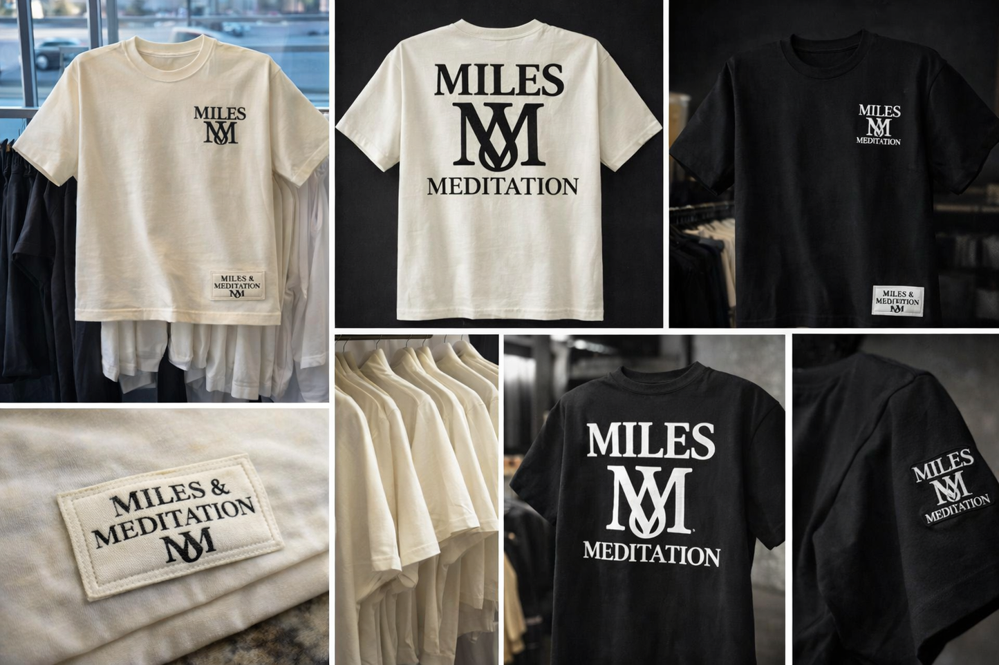 Miles & Meditation™ Intentional Tee | Premium 100% Cotton Mindful T-Shirt