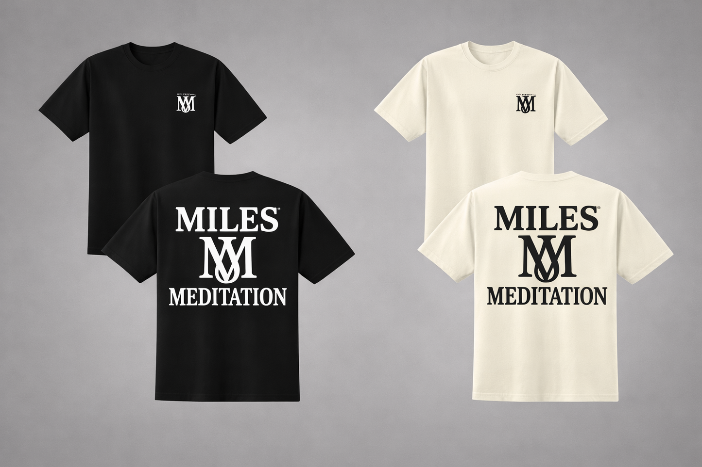Miles & Meditation™ Intentional Tee | Premium 100% Cotton Mindful T-Shirt